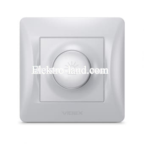 Диммер (регулятор яркости) 600w серебрянный шелк Videx Binera 
